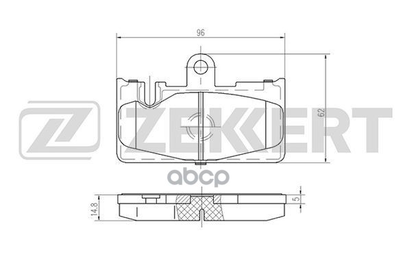 Колодки торм. диск. задн. Lexus LS 430 (UCF30) 00- Zekkert арт. bs-2099