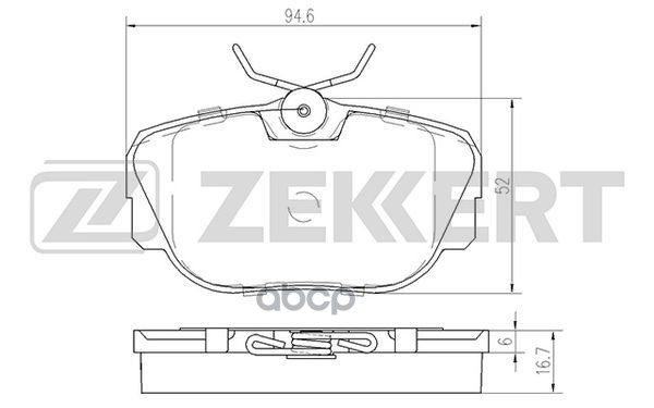 Колодки торм. диск. передн. BMW 3 (E30) 82-  Z1 88- Zekkert арт. bs-2138