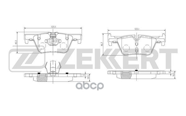 Колодки торм. диск. задн. BMW 1 (F20 F21) 11-  2 (F22 F23 F87) 14-  3 (F30 F31 F34 F80) 11-  4 (F32 Zekkert арт. bs-2149