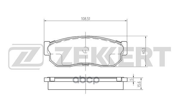 Колодки торм. диск. передн. Nissan Cherry (N12) 82-  Sunny (B11 B12 N13) 82-  Subaru Justy (KA KD J1 Zekkert арт. bs-2156