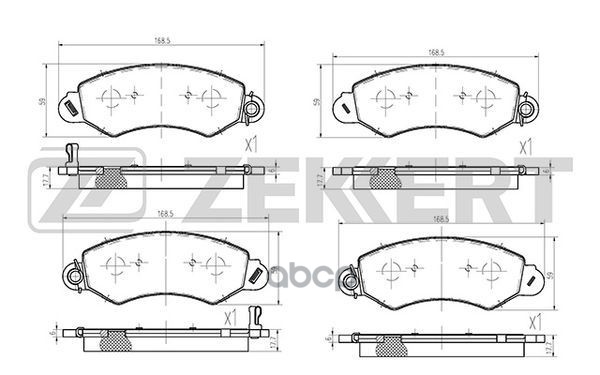 Колодки торм. диск. передн. LDV Maxus 05- Zekkert арт. bs-2841