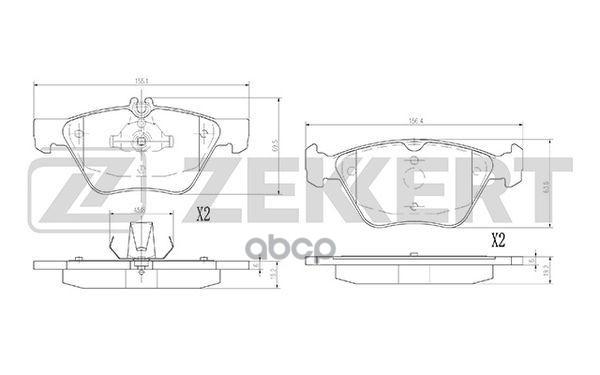 РљРѕР»РѕРґРєРё С‚РѕСЂРј. РґРёСЃРє. РїРµСЂРµРґРЅ. Chrysler Crossfire 03-  MB CLK (208) 97-  E-Class (210) 95-  S-Class (W2 Zek...