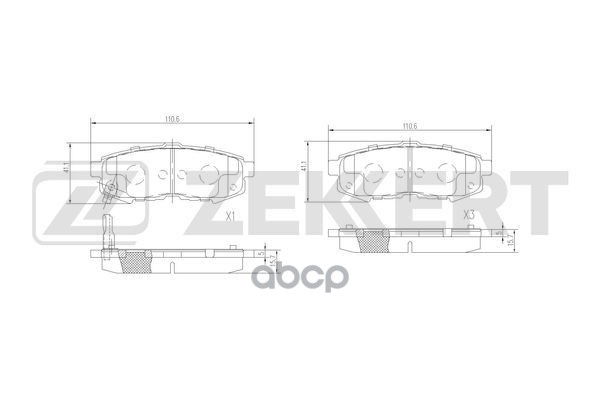 РљРѕР»РѕРґРєРё С‚РѕСЂРј. РґРёСЃРє. Р·Р°РґРЅ. Mazda MPV II 02- Zekkert арт. bs-3040