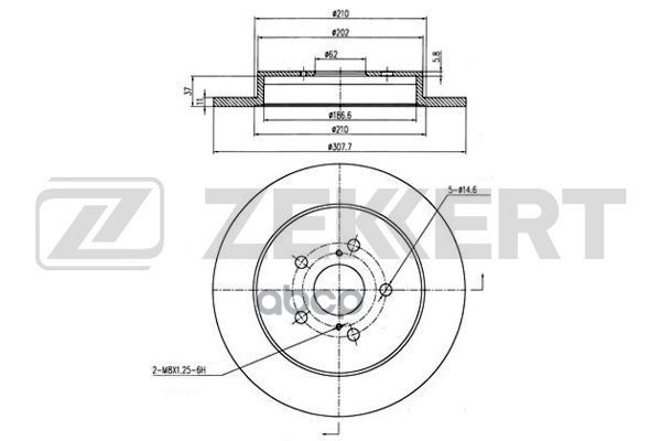 Диск торм. задн. Geely Atlas 18- Zekkert арт. bs-6300
