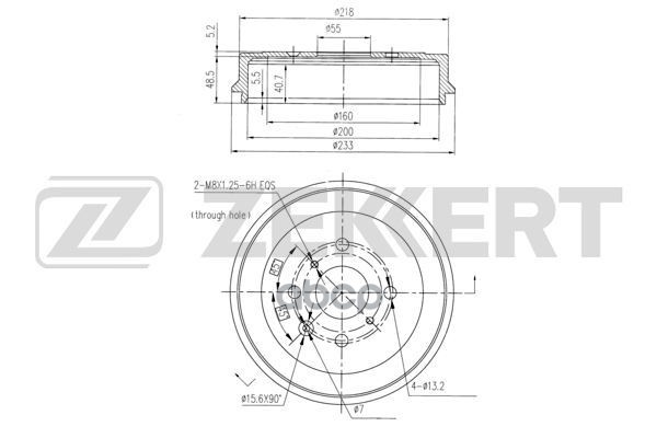 Барабан торм. задн. Citroen C1 I  II 05-  Peugeot 107 05-  108 14-  Toyota Aygo (B10  B40) 05- Zekkert арт. bs-6435