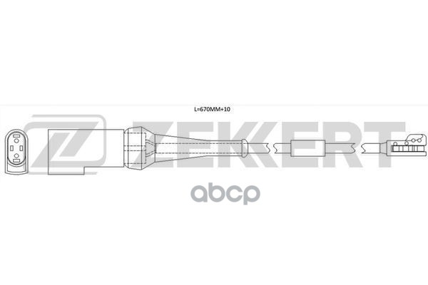 Датчик износа тормозных колодок Ford Transit VIII 13- Zekkert арт. bs-8117