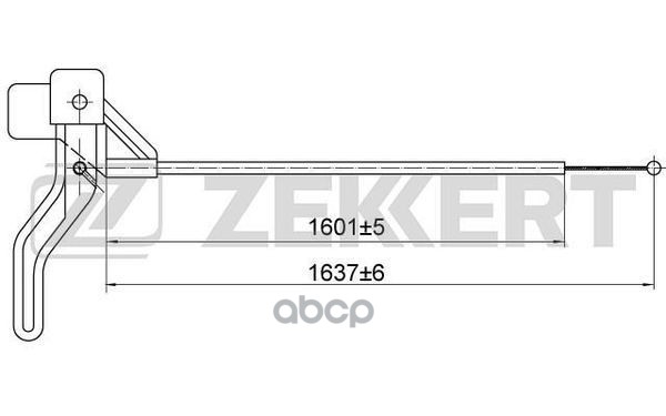 Трос капота Daewoo Nexia (N100) 95-  Cielo 95- Zekkert арт. bz-1081