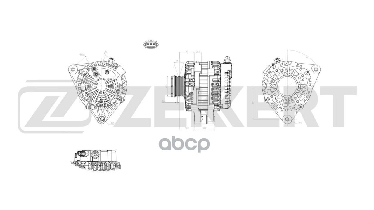 Генератор Chery Tiggo 4 (T17) 17- Zekkert арт. ge-1023