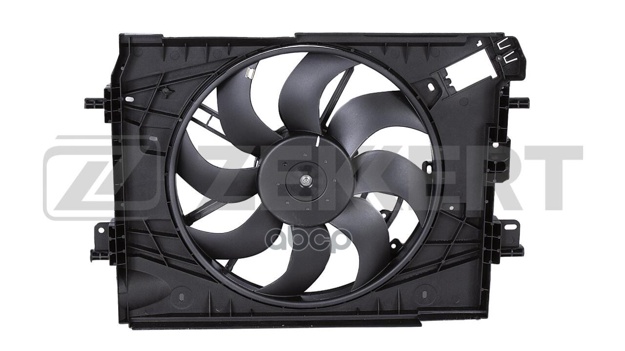 Вентилятор радиатора с кожухом Lada Vesta (GFL_) 15-  Xray (GAB_) 16-  Renault Logan/Stepway II 13- Zekkert арт. mk-7092