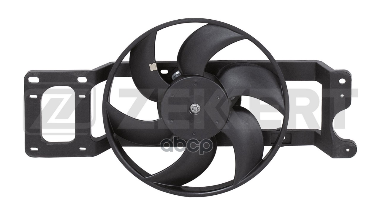Вентилятор радиатора с кожухом Renault Logan 04-  Sandero/Stepway 09-  Clio II 98-  Megane 96- Zekkert арт. mk-7113