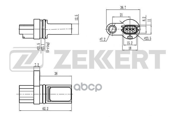 Датчик положения коленвала Nissan Murano (Z50  Z51) 03-  Note (E11  NE11) 06-  Micra (K12) 03-  Infi Zekkert арт. se-4038