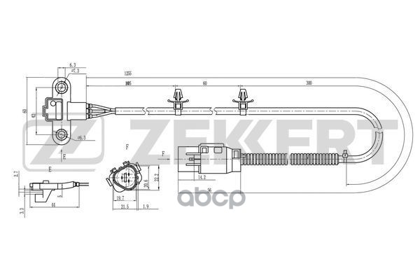 Датчик положения коленвала Hyundai Santa Fe 01-  Kia Sorento 02- Zekkert арт. se-4048