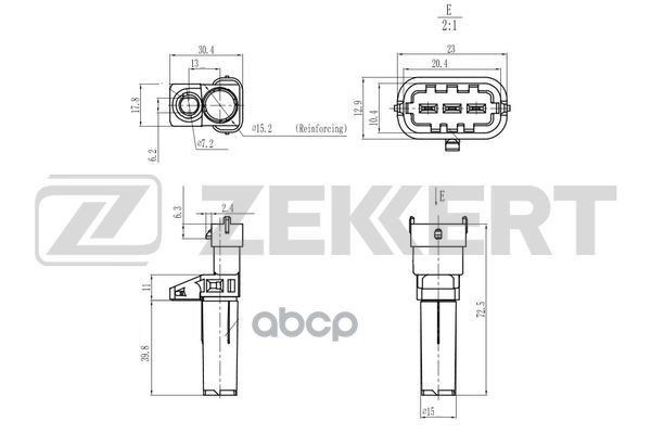 Датчик положения коленвала MB E-Class(207  212  213  238) 09-  S-Class (217  221  222) 11-  C-Class Zekkert арт. se-4089