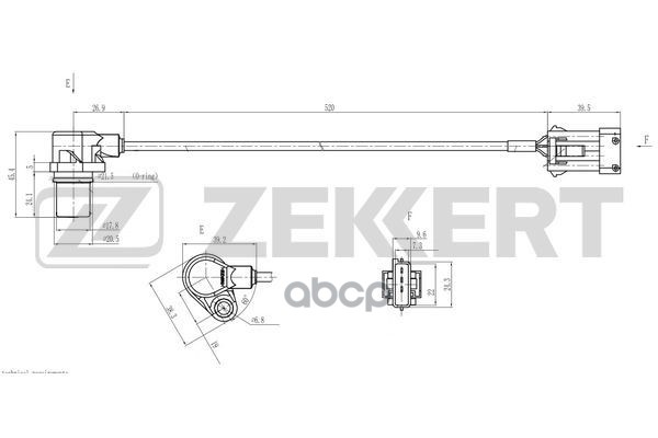 Датчик положения коленвала Saab 9-5 (YS3E) 06- Zekkert арт. se-4116