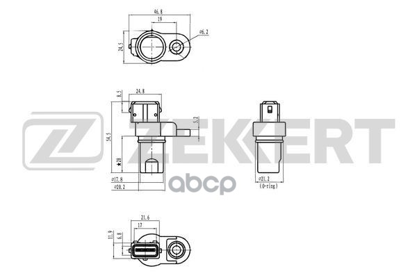 Датчик положения распредвала Hyundai Accent II  III 00-  Getz 02-  Matrix 01- Zekkert арт. se-5019