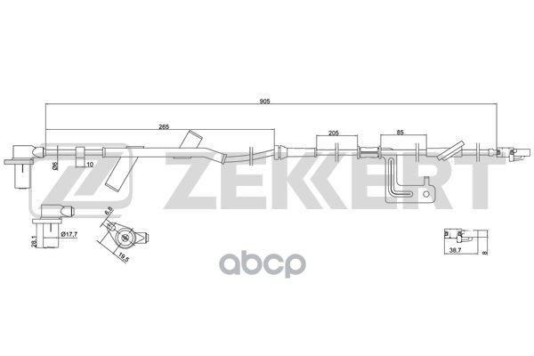 Датчик ABS передн. прав. Hyundai Sonata IV 98-  XG 98-  Kia Magentis 01- Zekkert арт. se-6077