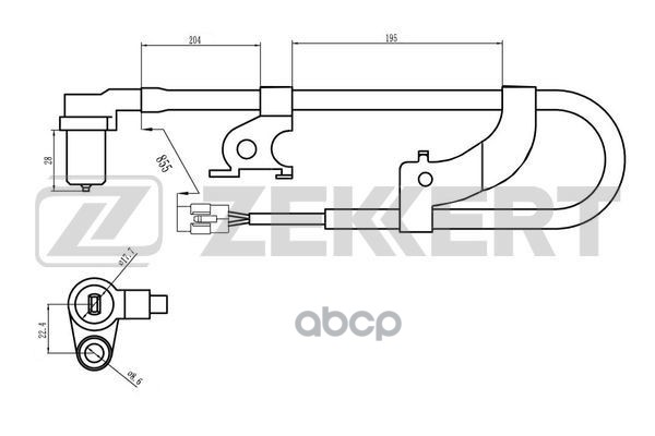 Датчик ABS передн. прав. Suzuki Liana (ER  RH) 01- Zekkert арт. se-6126