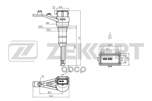 Датчик скорости Audi A6 II 97-  A4 I  II 94-  A8 94-  Skoda Superb (3U4) 01-  VW Passat V 96- Zekkert арт. se-8501