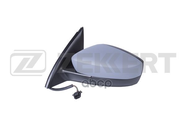 Зеркало в сборе левое / грунтованное / выпуклое / эл регул / с подогр Seat Toledo IV 12-  Skoda Rapi Zekkert арт. sp-4336
