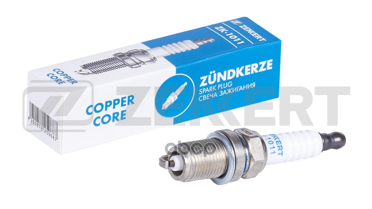 Свеча зажигания (аналог NGK 2460  цена за 1 шт.) Kia Sportage 94-  Hyundai Santa Fe 01-  Tucson 04- Zekkert арт. zk-1011