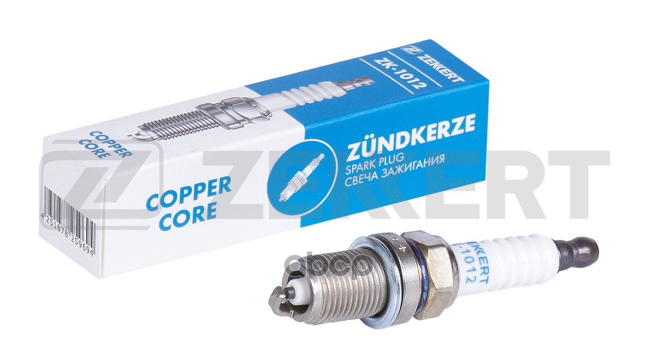 Свеча зажигания (аналог NGK 2382  цена за 1 шт.) Kia Sportage II 04-  Rio II 05-  Ceed 06-  Hyundai Zekkert арт. zk-1012