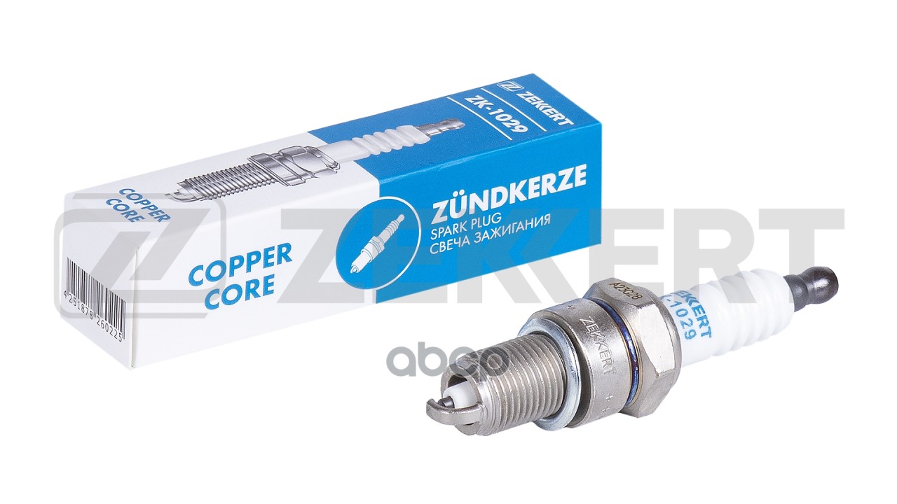 Свеча зажигания (аналог NGK 3028  цена за 1 шт.) Kia Rio 00-  Chevrolet Aveo (T250 T255) 05-  Daewoo Zekkert арт. zk-1029