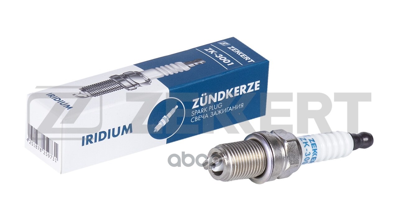 Свеча зажигания (Iridium  аналог NGK 5464  цена за 1 шт.) Toyota Corolla (E120  E150) 01-  Kia Sport Zekkert арт. zk-3001