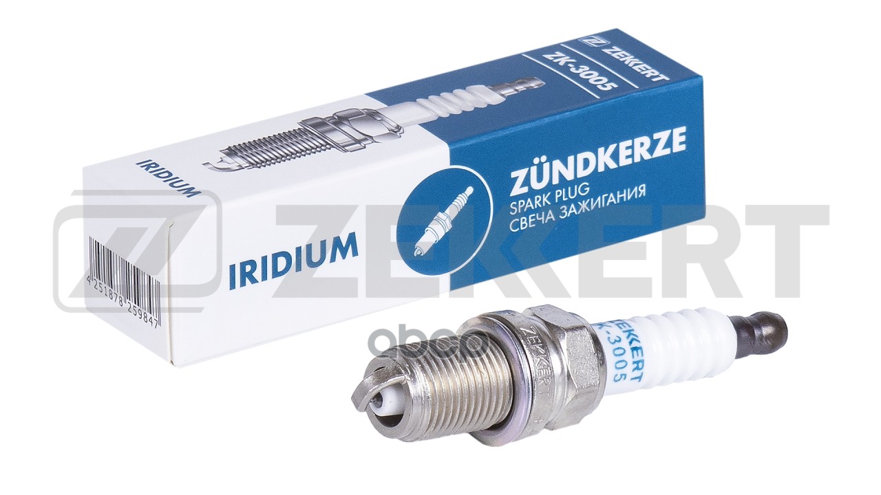Свеча Зажигания (Iridium  Аналог Ngk 3764  Цена За 1 Шт.) Toyota Rav4 (A10) 94-  Kia Sportage 94-  C Zekkert арт. zk-3005