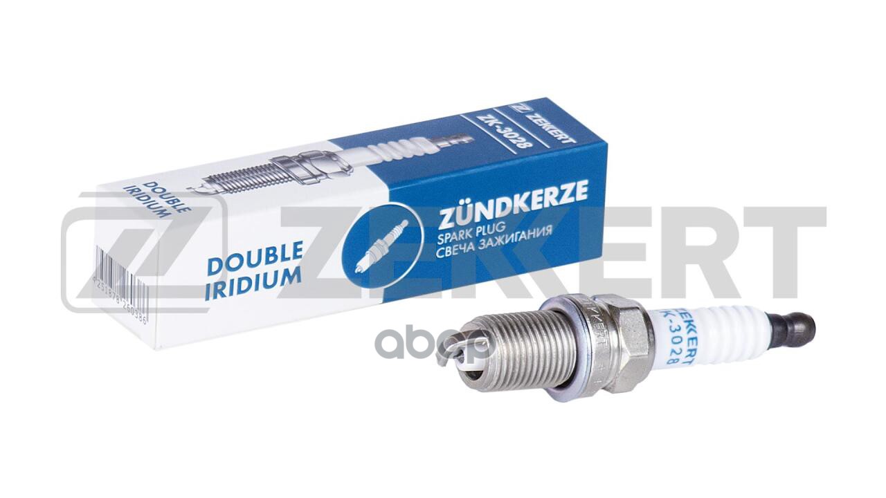 Свеча зажигания (Double Iridium аналог NGK 1312  цена за 1 шт.) Mitsubishi Outlander II 06-  Pajero Zekkert арт. zk-3028
