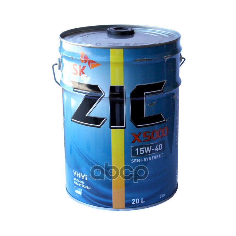 ZIC Масло моторное ZIC X5000 15W-40 полусинтетическое 20 л 192604