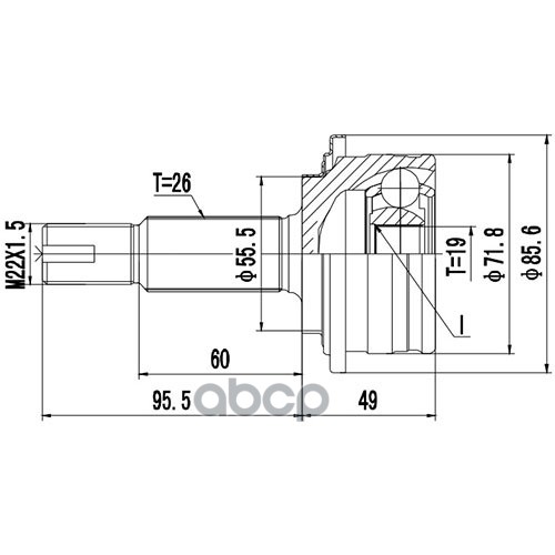 Шрус Наружный | Перед Прав/Лев | Zikmar арт. Z87057R
