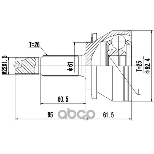 Шрус Наружный | Перед Прав/Лев | Zikmar арт. Z87069R