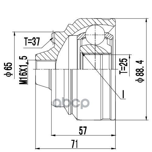 Шрус Наружный Z87098R Zikmar арт. Z87098R
