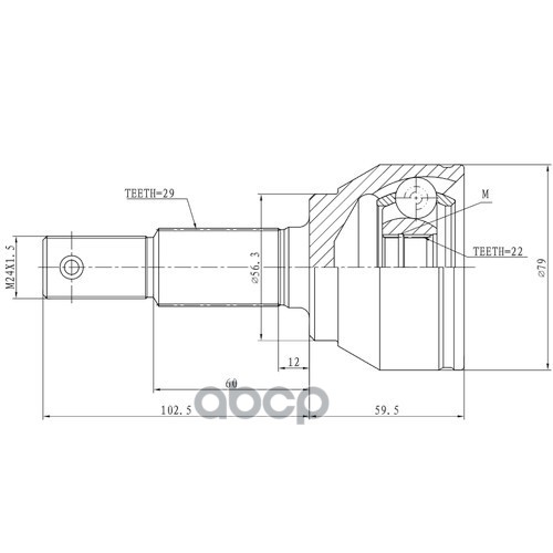 Шрус Наружный | Перед Прав/Лев | Zikmar арт. Z87149R