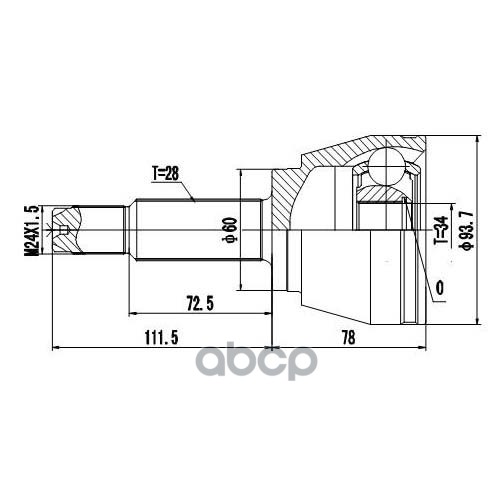 Шрус Наружный Zikmar арт. Z87195R