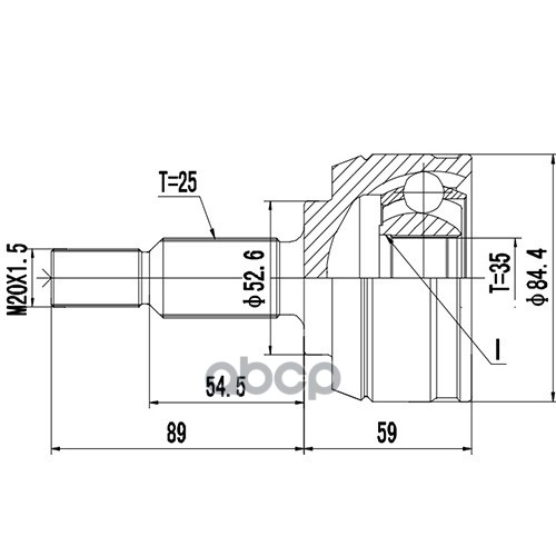 Шрус Наружный | Перед Прав/Лев | Zikmar арт. Z87242R