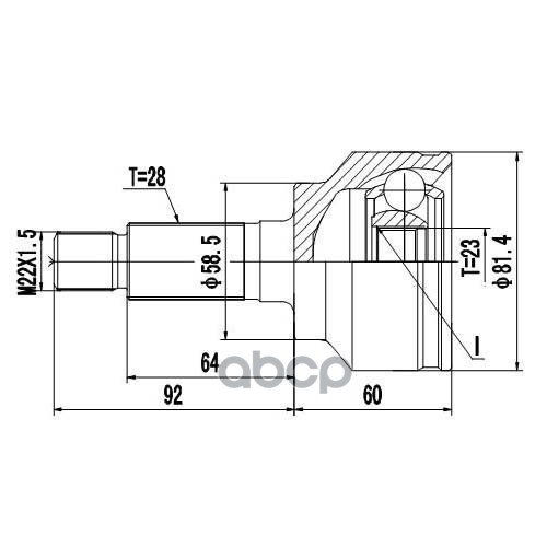 Шрус Наружный | Перед Прав | Zikmar арт. Z87255R