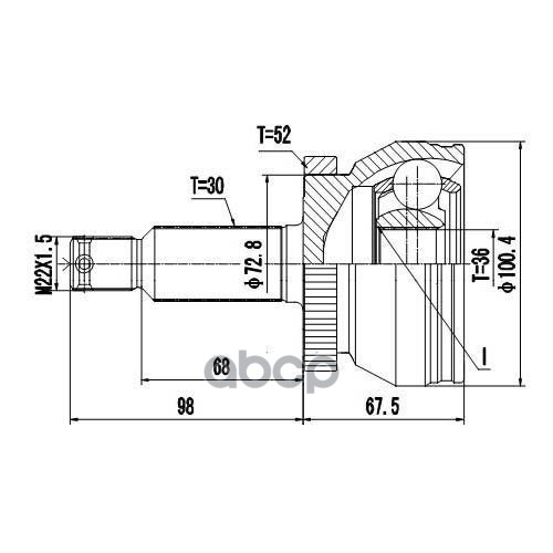 Шрус Наружный | Перед Прав/Лев | Zikmar арт. Z87303R
