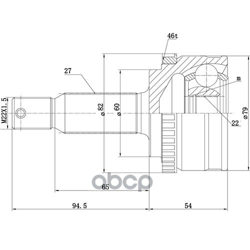 Шрус Наружный | Перед Прав/Лев | Zikmar арт. Z87310R