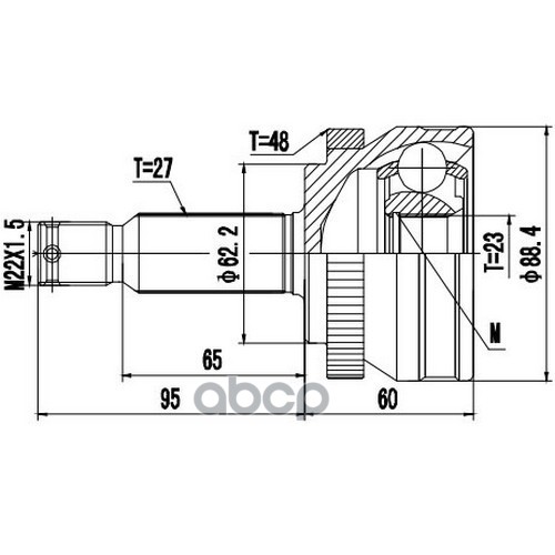 Шрус Наружный | Перед | Zikmar арт. Z87324R