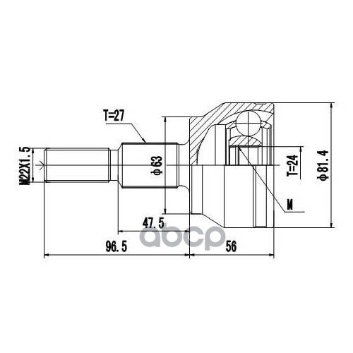 Шрус Наружный | Перед Прав/Лев | Zikmar арт. Z87434R