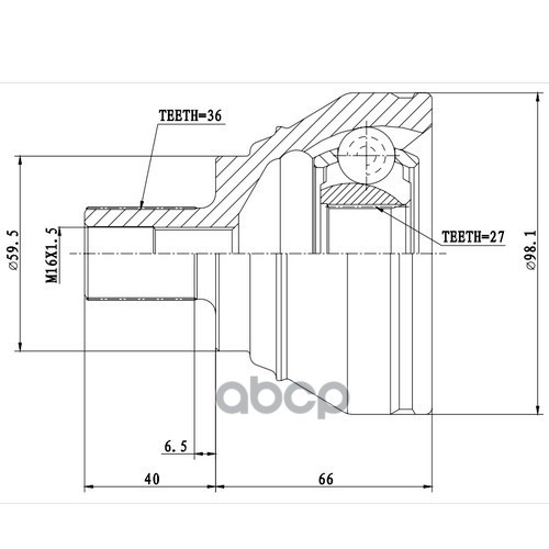 Шрус Наружный | Перед Прав/Лев | Zikmar арт. Z87470R
