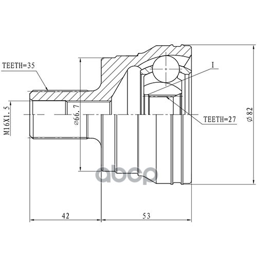 Шрус Наружный | Перед Прав/Лев | Zikmar арт. Z87495R