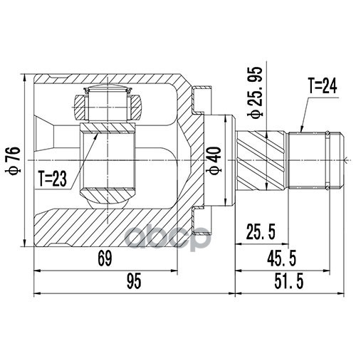 Шрус Внутренний Zikmar арт. Z87643R