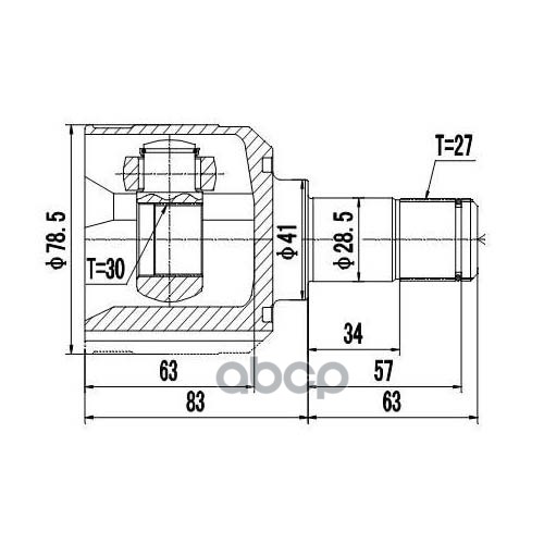 Шрус Внутренний | Перед | Zikmar арт. Z87705R