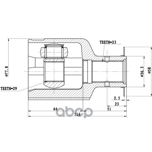 Шрус Внутренний Zikmar арт. Z87725R