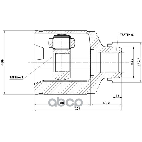 Шрус Внутренний | Перед Прав | Zikmar арт. Z87755R