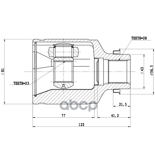 Шрус Внутренний | Перед Прав | Zikmar арт. Z87761R