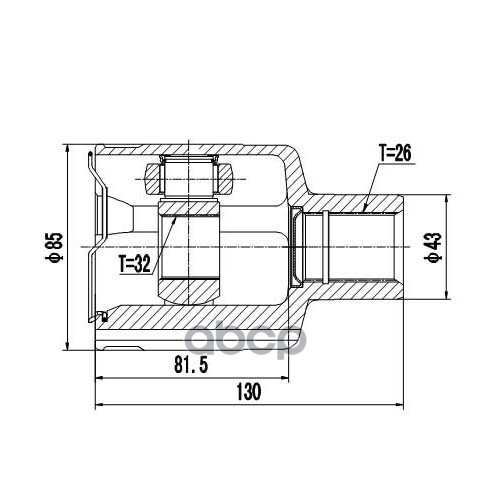 Шрус Внутренний | Перед Прав | Zikmar арт. Z87855R