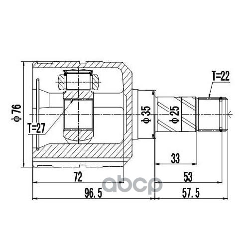 Шрус Внутренний Zikmar арт. Z87856R